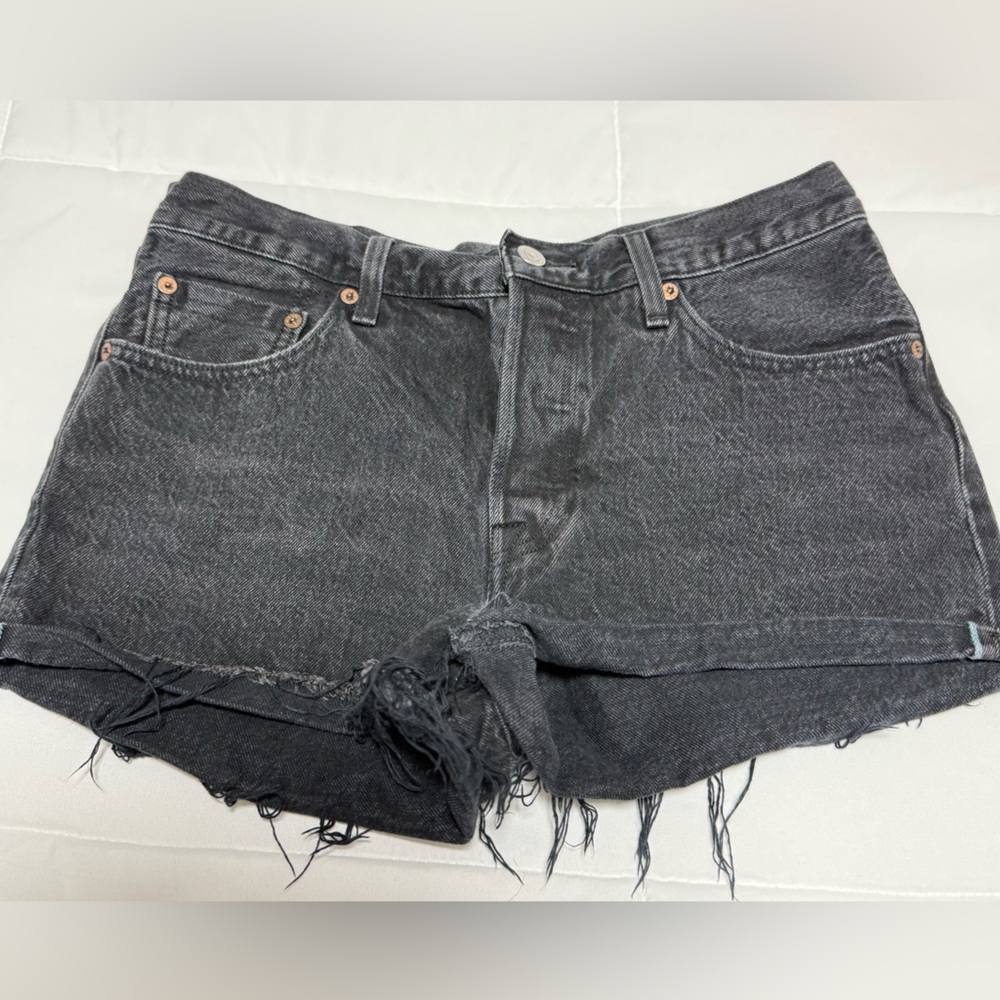 Levi's Black Jean Shorts size 8